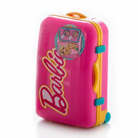 Набор детской декоративной косметики из серии Barbie, в розовом чемоданчике 